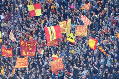 İtalyan Futbolu Serisi A Erkekler Şampiyonası Lazio Lecce 'ye karşı