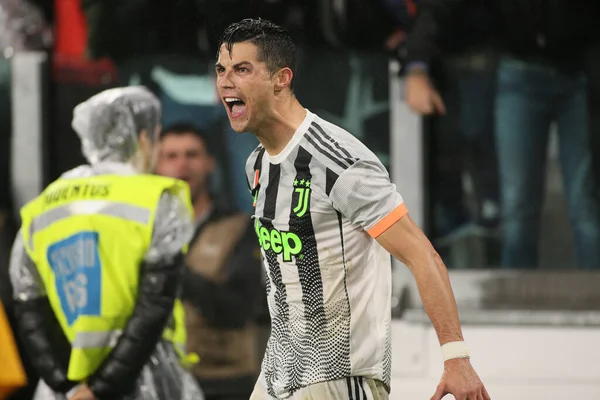 İtalyan Futbolu Serie A Men Şampiyonası Juventus Cenova 'ya karşı — Stok fotoğraf