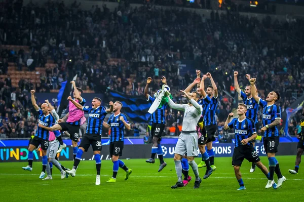 Campionato di calcio Champions League maschile Inter contro Borussia Dortmund — Foto Stock