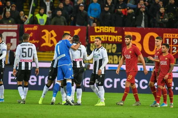 Włoski Soccer Serie A Men Championship Udinese Calcio vs As Roma — Zdjęcie stockowe