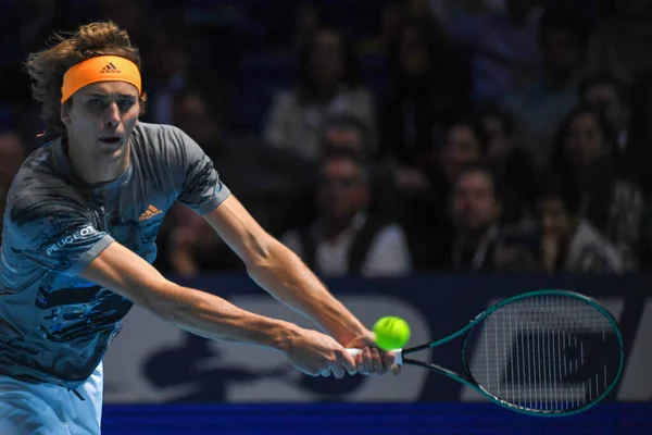 Internacionais de tênis Nitto ATP Finals - Singles - Rafael Nadal vs Alexander Zverev — Fotografia de Stock