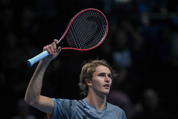 Tenisz Nemzetközi Nitto Atp Finals - Egyedülállók - Rafael Nadal vs Alexander Zverev — Stock Fotó