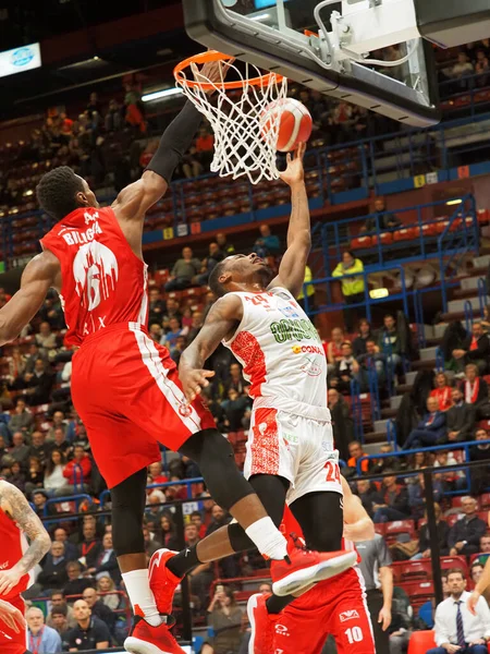 Baloncesto Italiano Serie A Campeonato AX Armani Exchange Olimpia Milano vs OriOra Pistoia — Foto de Stock