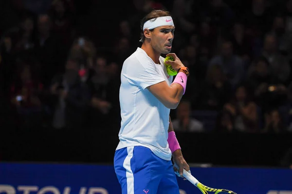 Internacionais de tênis Nitto ATP Finals - Singles - Rafael Nadal vs Alexander Zverev — Fotografia de Stock