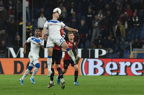 İtalyan Futbolu Serisi A Erkekler Şampiyonası Genoa Brescia 'ya karşı