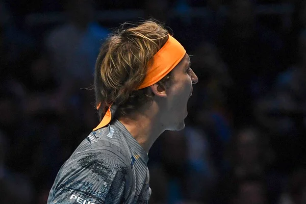 Internacionais de tênis Nitto ATP Finals - Singles - Rafael Nadal vs Alexander Zverev — Fotografia de Stock