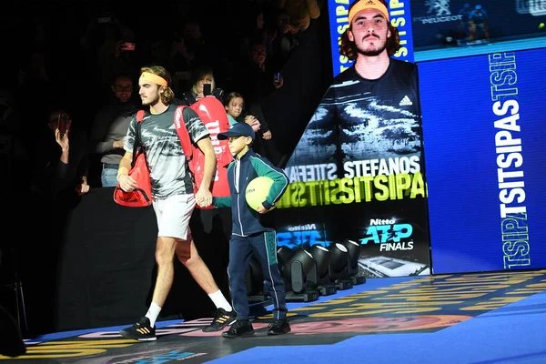 Tenis Internacionales Nitto ATP Finales - Torneo - Daniil Medvedev vs Stefanos Tsitsipas — Foto de Stock