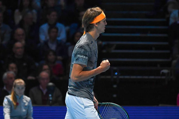테니스 국제 선수 Nitto ATP 결승전 - 싱글 - 라파엘 나달 vs Alexander Zverev — 스톡 사진