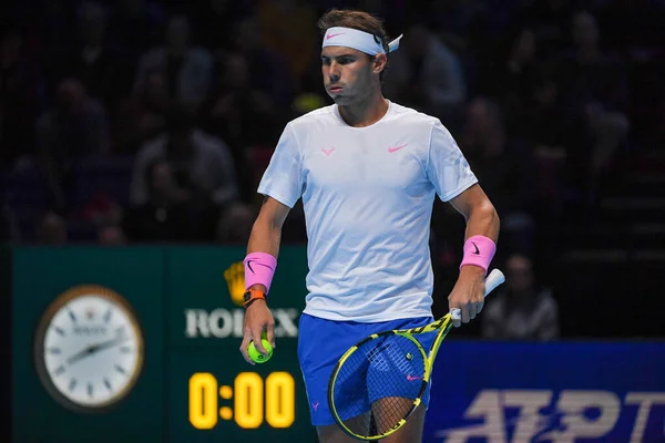 Tenisz Nemzetközi Nitto Atp Finals - Egyedülállók - Rafael Nadal vs Alexander Zverev — Stock Fotó