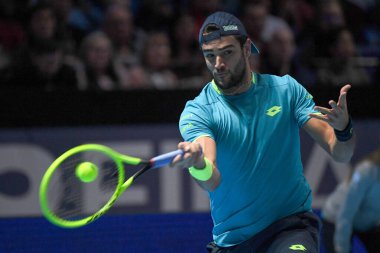 Tenis Uluslararası Nitto Atp Finali Tekler Roger Federer Matteo Berrettin 'e karşı
