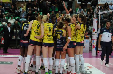 Voleybol İtalyan Serie A1 Kadınlar Şampiyonası Bosca S.Bernardo Cuneo Imoco Volley Conegliano 'ya karşı
