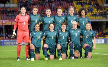 İtalyan Futbol Takımı Avrupa 2021 Nitelikli İtalyan Kadınlar Gürcistan Kadınlarına Karşı