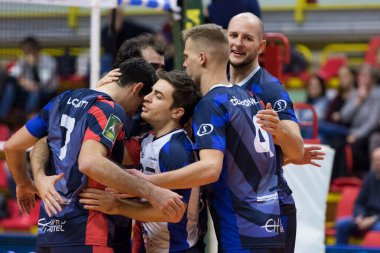 Voleybol İtalyan Serie A Erkekler Süper Ligi Şampiyonluğu Vero Volley Monza Consar Ravenna 'ya karşı