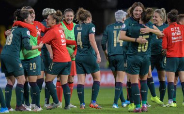 İtalyan Futbol Takımı Avrupa 2021 Nitelikli İtalyan Kadınlar Gürcistan Kadınlarına Karşı