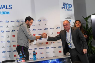 Tenis Uluslararası Nitto Atp Finali Tekler Roger Federer Matteo Berrettin 'e karşı