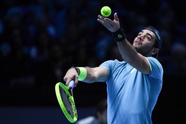Tenis Uluslararası Nitto Atp Finali Tekler Roger Federer Matteo Berrettin 'e karşı