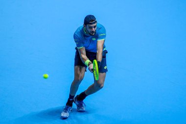 Tenis Uluslararası Nitto Atp Finali Tekler Roger Federer Matteo Berrettin 'e karşı
