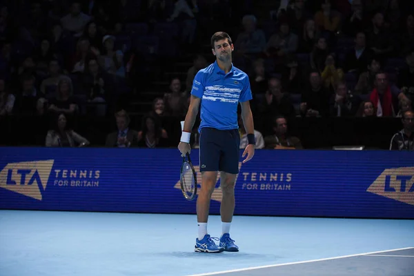 Tennis internationaler Nitto Atp Final Novak the Vs Dominic Thiem - (Dominic Thiem ) — Stockfoto