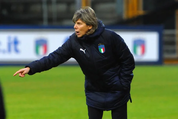Equipo de Fútbol Italiano Euroepan 2021 Clasificaciones Italia Mujeres vs Malta Mujeres — Foto de Stock
