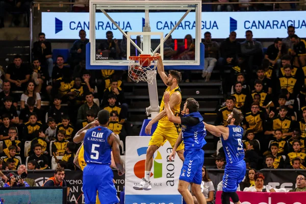 Equipes Internacionais de Basquete Iberostar Tenerife vs San Pablo Burgos — Fotografia de Stock