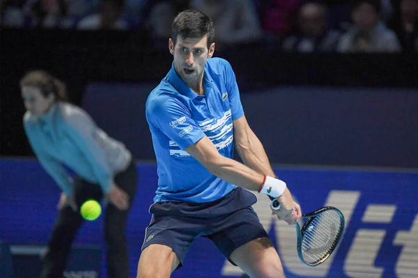 Tennis Internationals Nitto Atp Finals - Novak Đjokovic vs Dominic Thiem - (Novak Đokovic) — Stockfoto