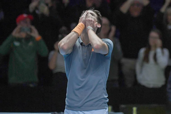 Τένις Διεθνείς Nitto Atp Τελικός Novak Đoković εναντίον Dominic Thiem - (Dominic Thiem ) — Φωτογραφία Αρχείου