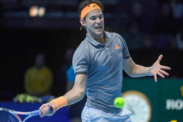 Τένις Διεθνείς Nitto Atp Τελικός Novak Đoković εναντίον Dominic Thiem - (Dominic Thiem ) — Φωτογραφία Αρχείου