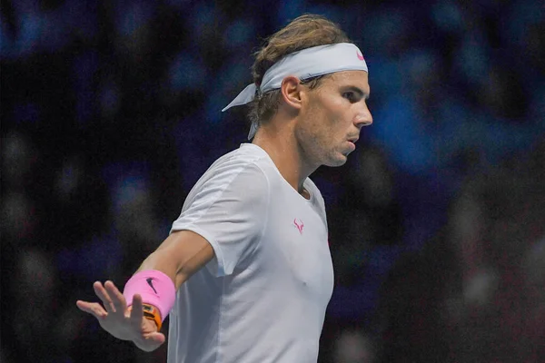 Internacionais de tênis Nitto ATP Final Rafael Nadal Vs Daniil Medvedev — Fotografia de Stock