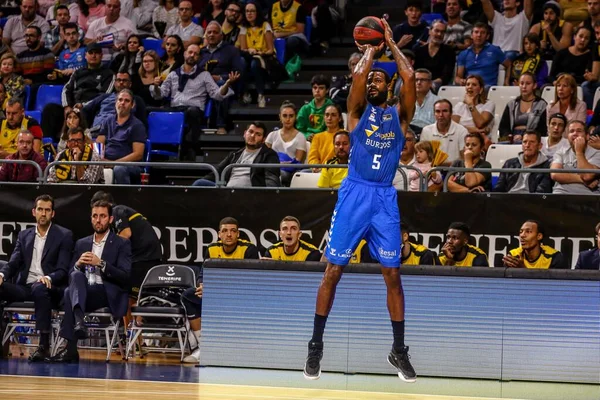 Internationale basketballteams iberostar teneriffa vs san pablo burgos — Stockfoto