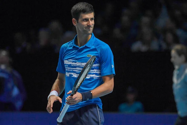 Tennis Internationals Nitto ATP Finals - Novak Đjokovic Vs Dominic Thiem - (Novak Đokovic) — Stock Photo, Image