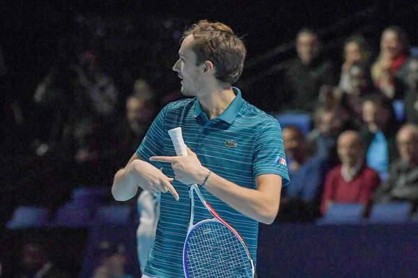 Tenis Internacionales Nitto ATP Final Rafael Nadal Vs Daniil Medvedev —  Fotos de Stock