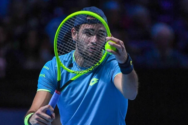 Tenis Uluslararası Nitto Atp Finali Tekler Roger Federer Matteo Berrettin 'e karşı