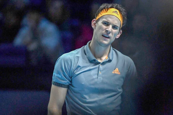 Τένις Διεθνείς Nitto Atp Τελικός Novak Đoković εναντίον Dominic Thiem - (Dominic Thiem ) — Φωτογραφία Αρχείου