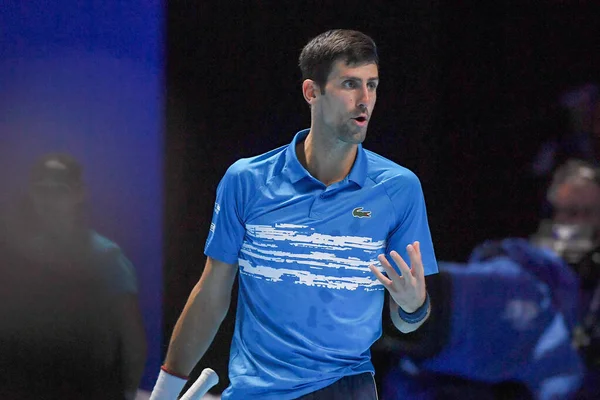 Tennis Internationals Nitto Atp Finals - Novak Đjokovic vs Dominic Thiem - (Novak Đokovic) — Stockfoto