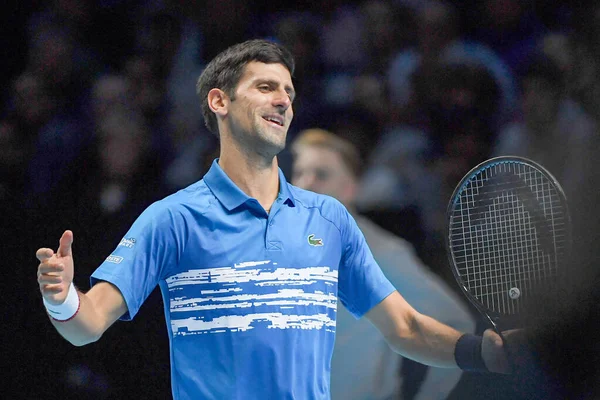 Tennis Internationals Nitto ATP Finals - Novak Đjokovic Vs Dominic Thiem - (Novak Đokovic) — Stock Photo, Image