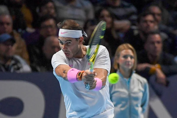 Τένις Διεθνείς Nitto Attp Τελικός Rafael Nadal εναντίον Daniil Medvedev — Φωτογραφία Αρχείου