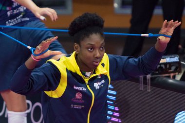 İtalyan Süper Kupa Kadını Imoco Volley Conegliano Igor Volley Novara 'ya karşı