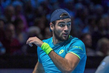 Tenis Şampiyonası Nitto Atp Final Eğitimi ve Maç Dominic Thiem - Matteo Berrettini