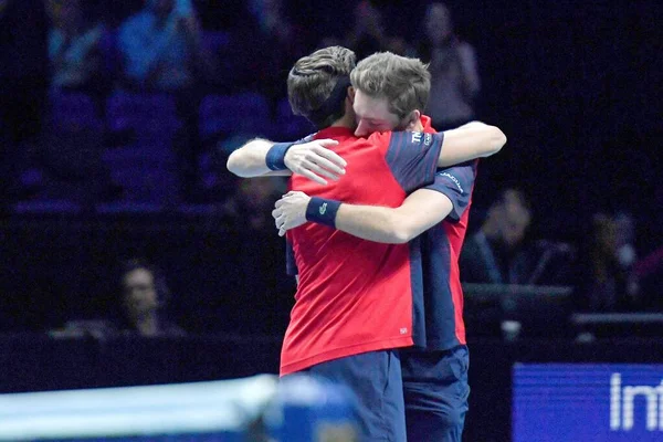 Tennis Internationals Nitto ATP Final doppio maschile P HERBERT / N MAHUT  vs  R KLAASEN / M VENUS — Stock Photo, Image