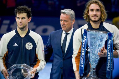 Tennis Internationals Nitto ATP Final Dominic Thiem and Stefanos Tsitsipas the final vittoria clipart