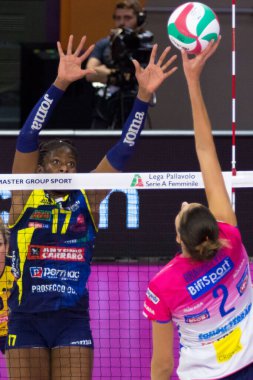 İtalyan Süper Kupa Kadını Imoco Volley Conegliano Igor Volley Novara 'ya karşı