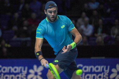 Tenis Şampiyonası Nitto Atp Final Eğitimi ve Maç Dominic Thiem - Matteo Berrettini