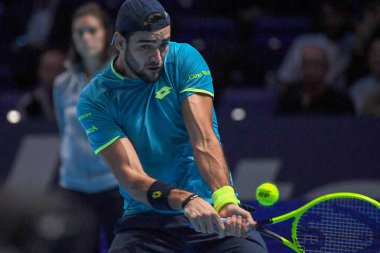 Tenis Şampiyonası Nitto Atp Final Eğitimi ve Maç Dominic Thiem - Matteo Berrettini