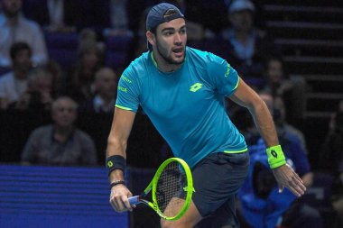 Tenis Şampiyonası Nitto Atp Final Eğitimi ve Maç Dominic Thiem - Matteo Berrettini