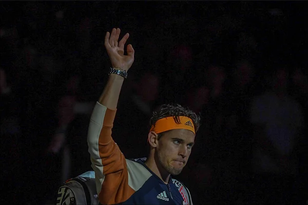 Internacionais de tênis Nitto ATP Final DOMINIC THIEM vs Alexander Zverev semifinal2 — Fotografia de Stock