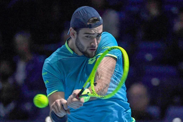 Tenis Şampiyonası Nitto Atp Final Eğitimi ve Maç Dominic Thiem - Matteo Berrettini