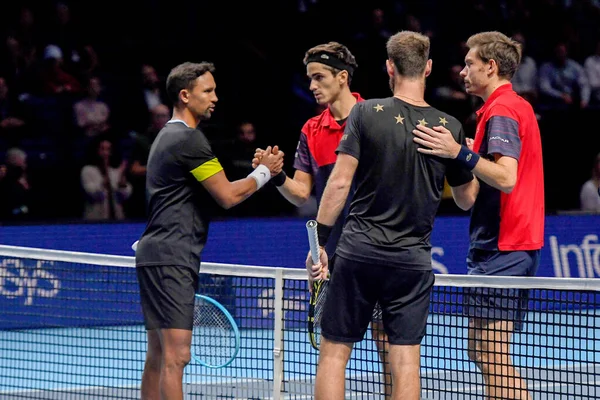 Tenis Internacionales Nitto ATP Final doppio maschile P HERBERT / N MAHUT vs R KLAASEN / M VENUS — Foto de Stock