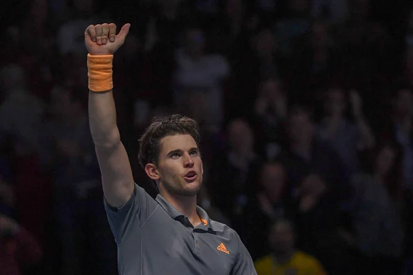 Tenis Internacionales Nitto ATP Final DOMINIC THIEM vs Alexander Zverev semifinal2 — Foto de Stock