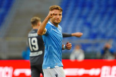 İtalyan Futbol Serisi A Erkekler Şampiyonası Ss Lazio Udinese Calcio 'ya karşı