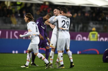 İtalyan Futbolu Serisi A Erkekler Şampiyonası Fiorentina Lecce 'ye karşı